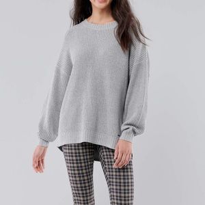 Hollister Grey Oversized Sweater
